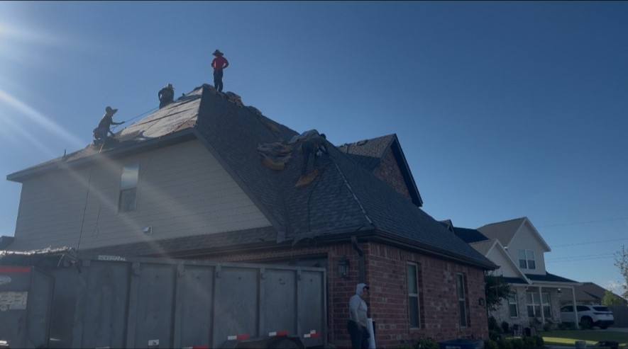 Finished roofing tear-off & replacement by APEX Construction & Landscaping