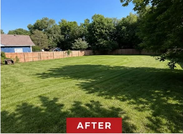 Finished landscaping and lawn care by APEX Construction & Landscaping