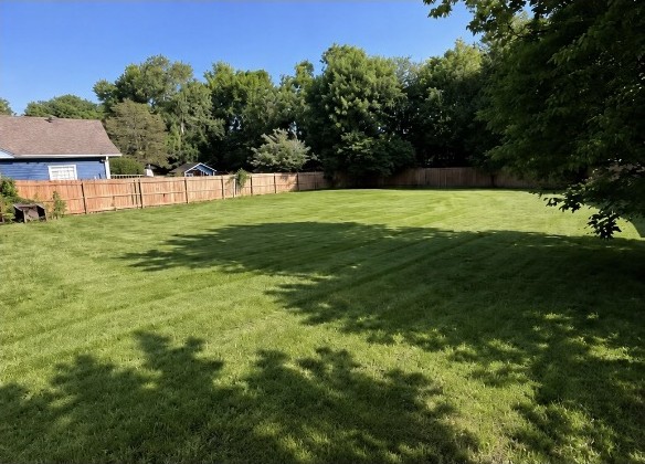 Finished landscaping and lawn care by APEX Construction & Landscaping