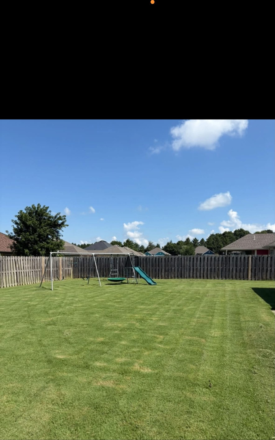 Finished yard cleanup & maintenance by APEX Construction & Landscaping