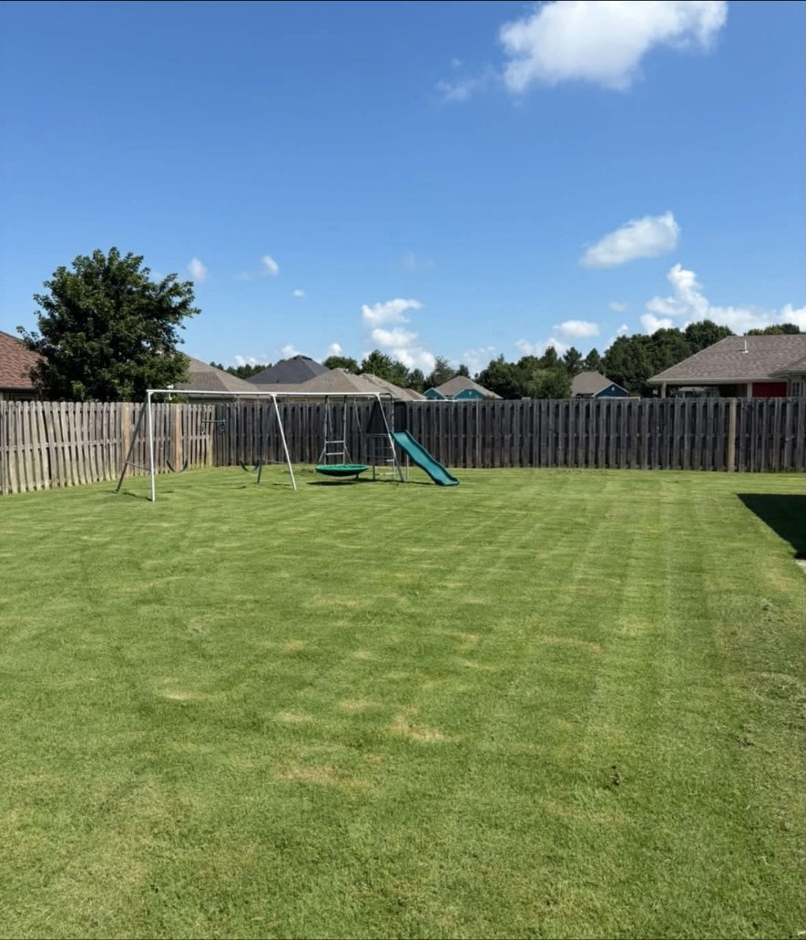 Finished yard cleanup & maintenance by APEX Construction & Landscaping
