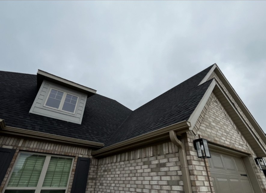 Finished roofing & gutters by APEX Construction & Landscaping